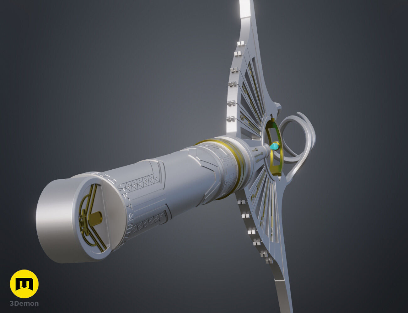 Lord Corvax lightsaber 3D print model_7