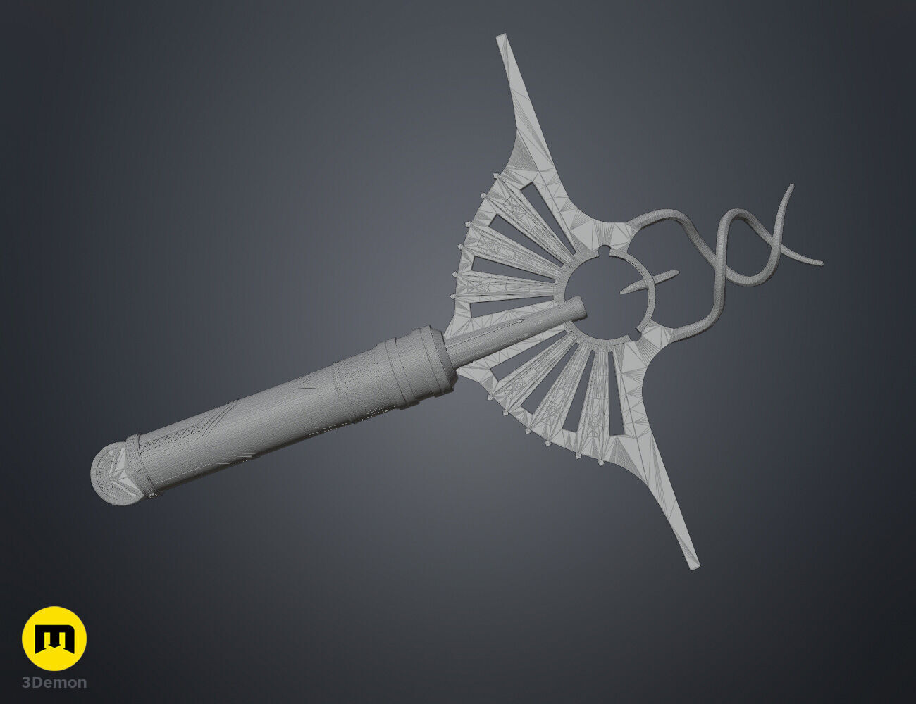 Lord Corvax lightsaber 3D print model_12