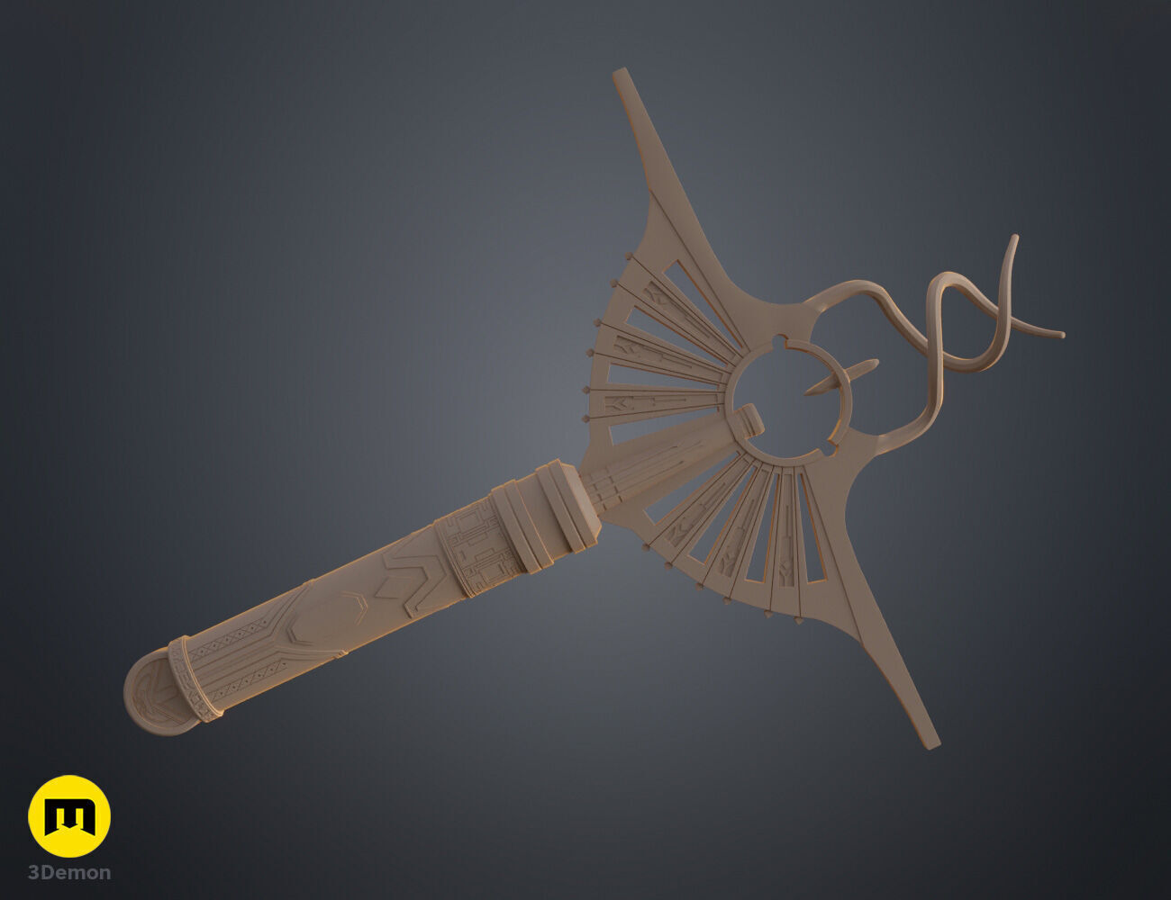 Lord Corvax lightsaber 3D print model_9