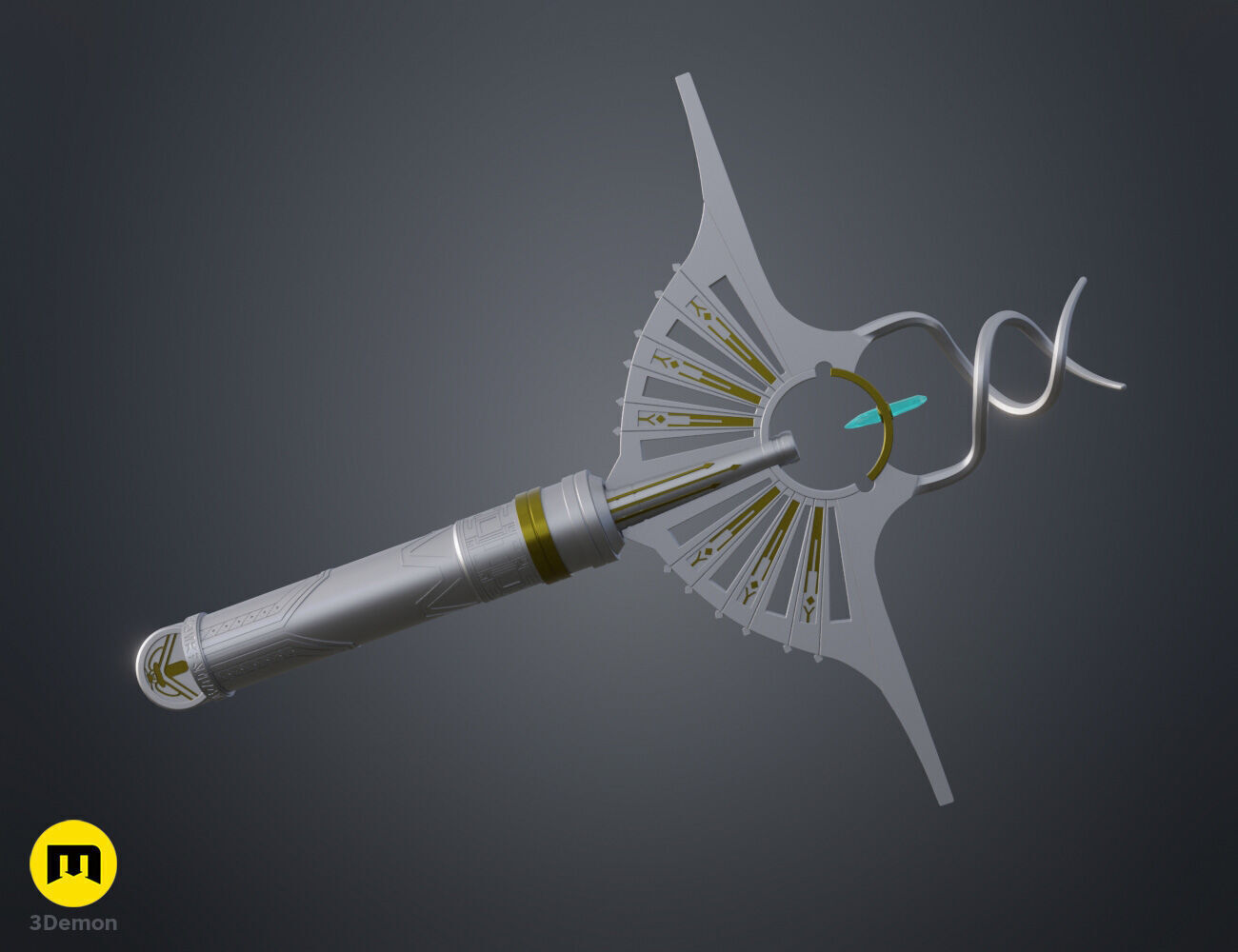 Lord Corvax lightsaber 3D print model_3