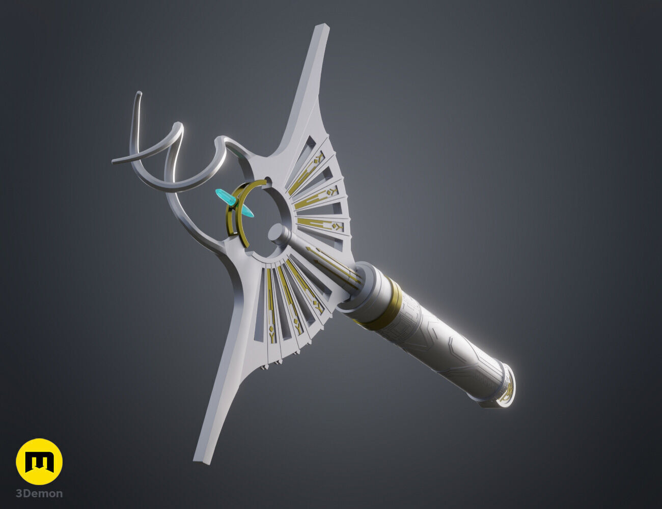 Lord Corvax lightsaber 3D print model_2