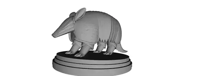 594  Low Poly    Armadillo   Full Body   3D Model 3D print model