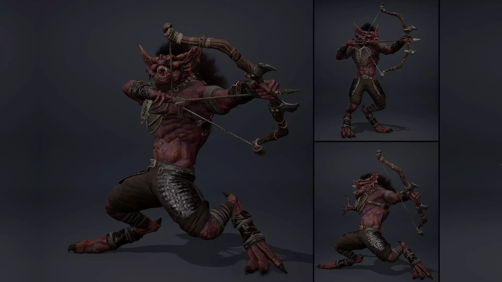 Ember Archer Arm1 Brutal Low-poly 3D model