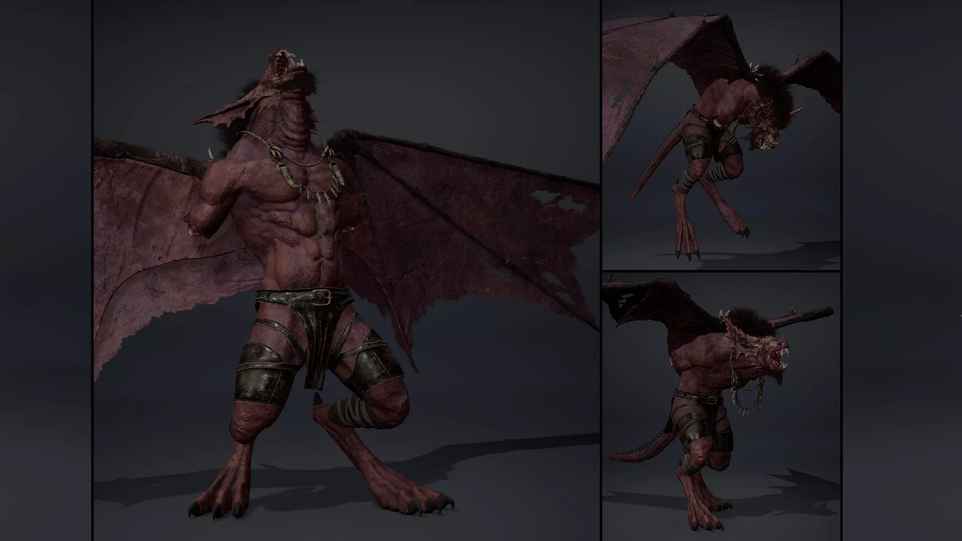 Embermoon NoArms Brutal Low-poly 3D model_0