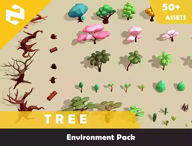 Environment Pack - Tree Low-poly 3D model