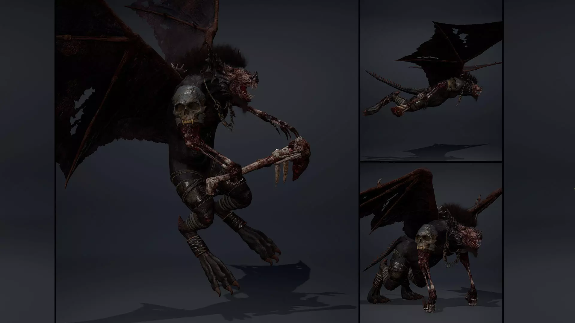 Embermoon Damaged Brutal Low-poly 3D model