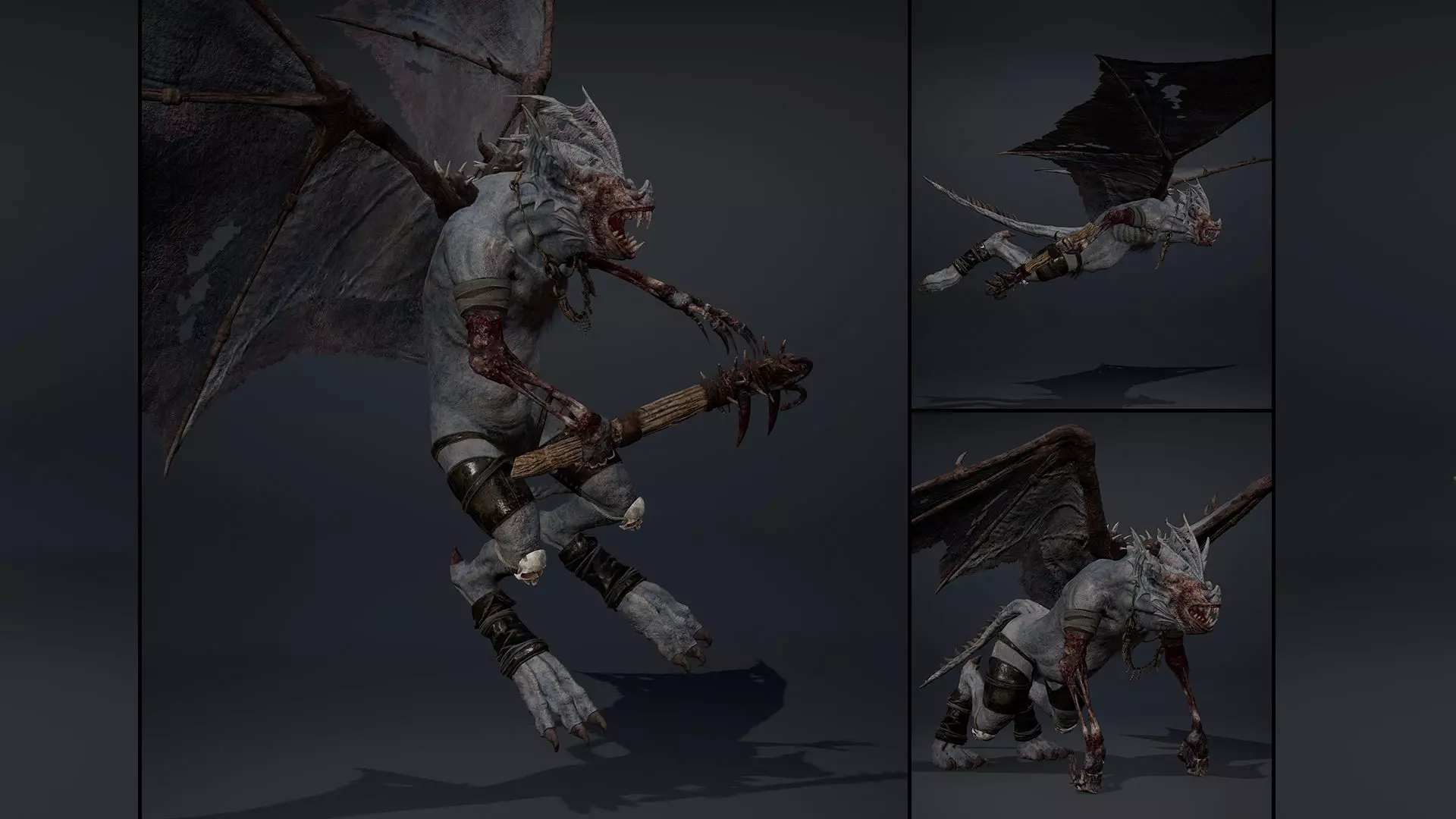 Embermoon Damaged Low-poly 3D model