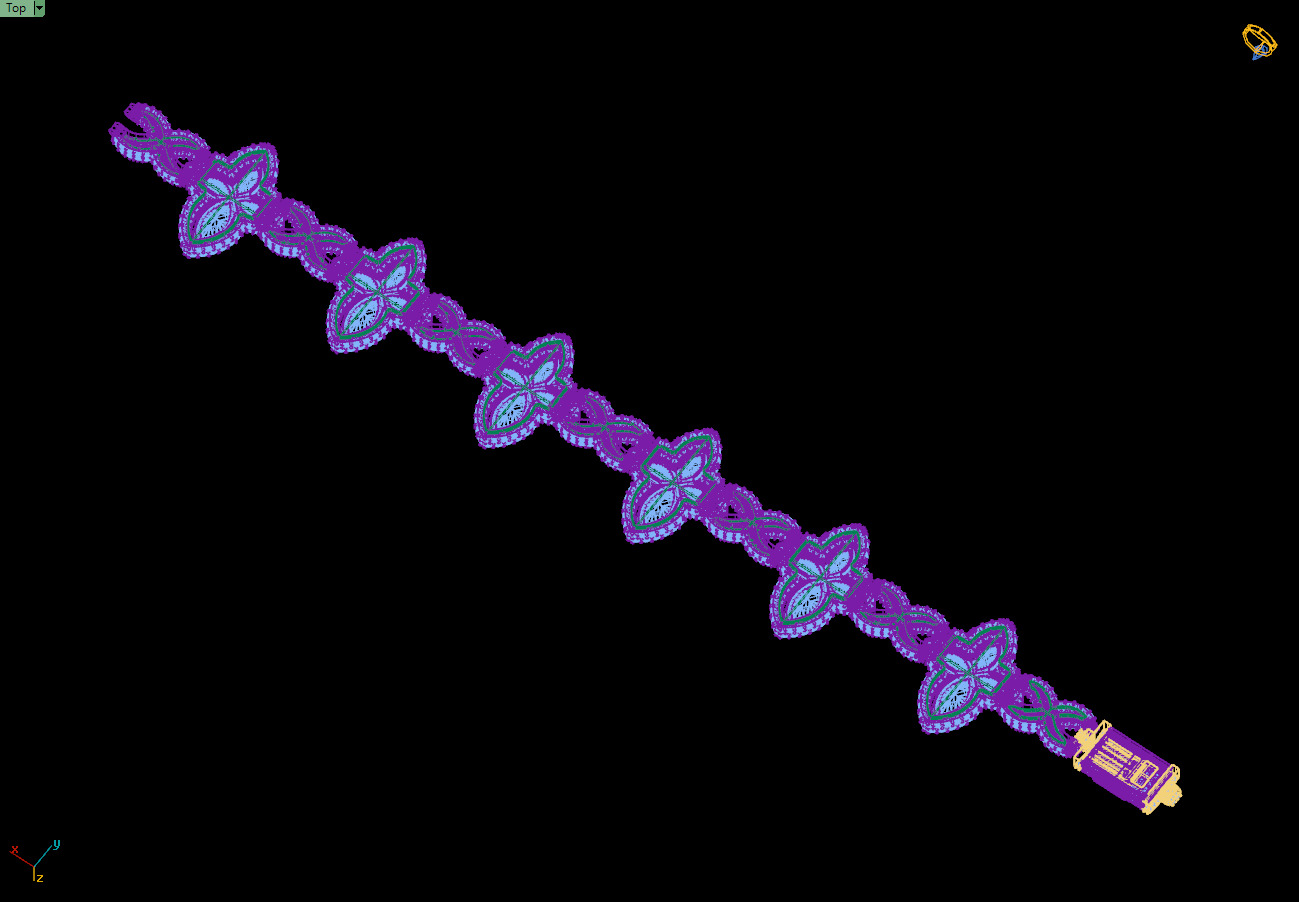 Custom Marquees Cross Infinite Cross Bracelets 3D print model_17