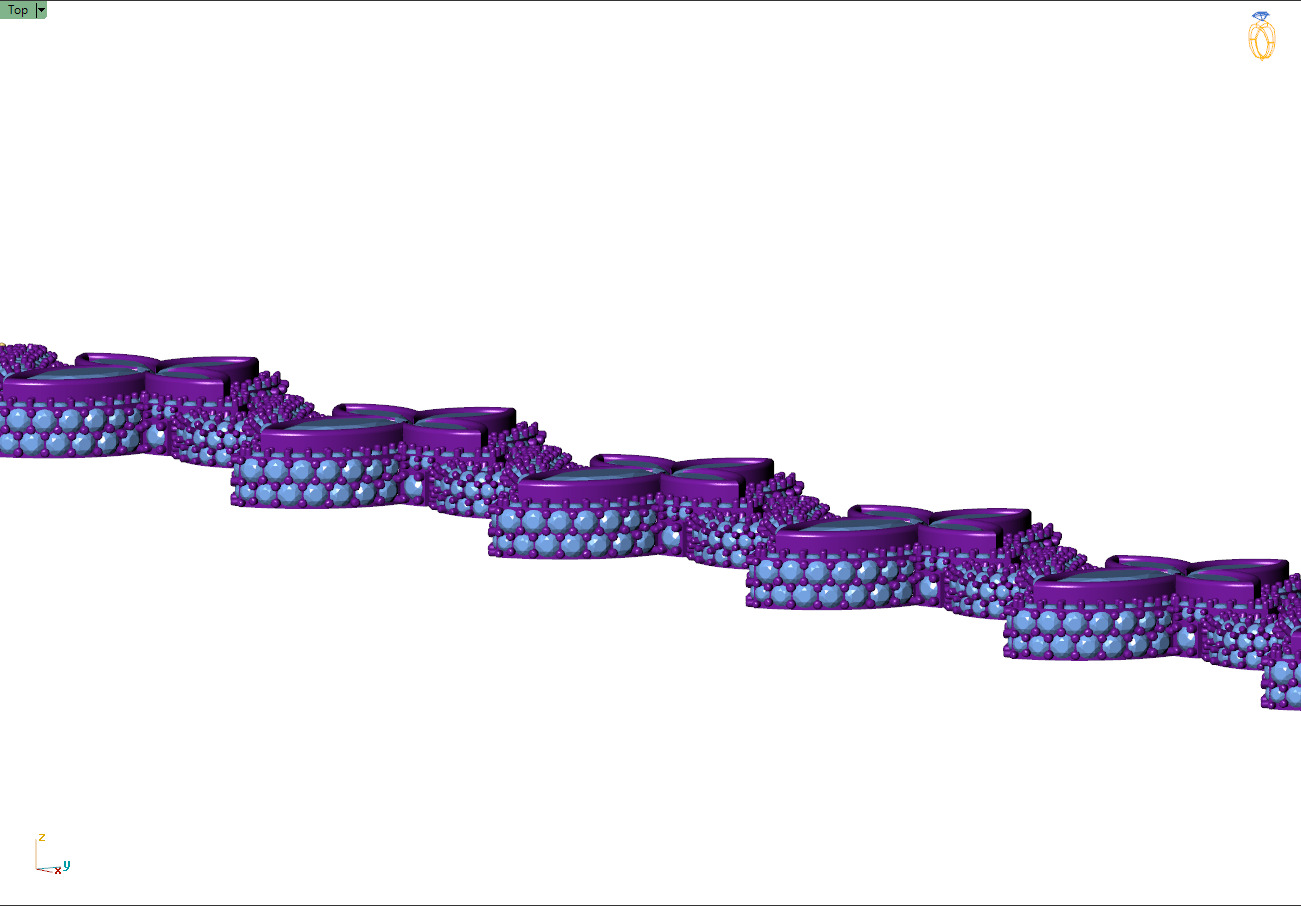 Custom Marquees Cross Infinite Cross Bracelets 3D print model_8