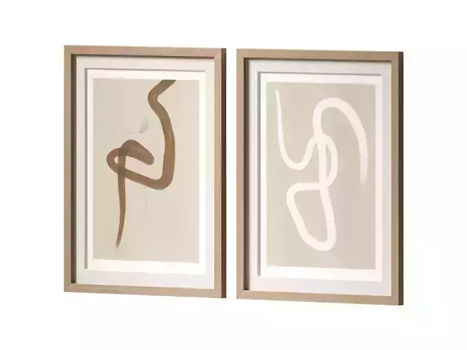 Wall Art Painting 003 3D model