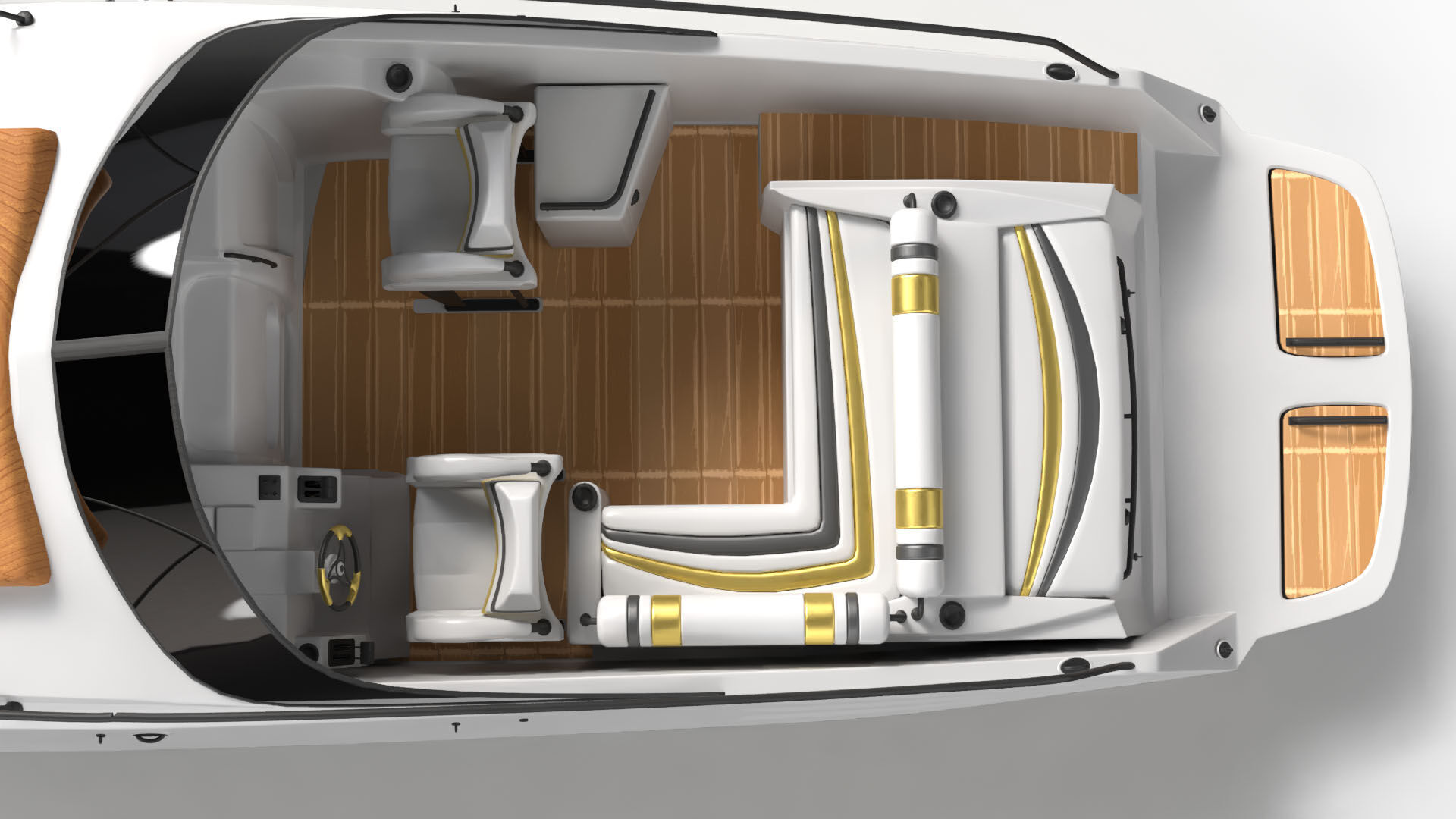 Modern Yacht 3D model_8