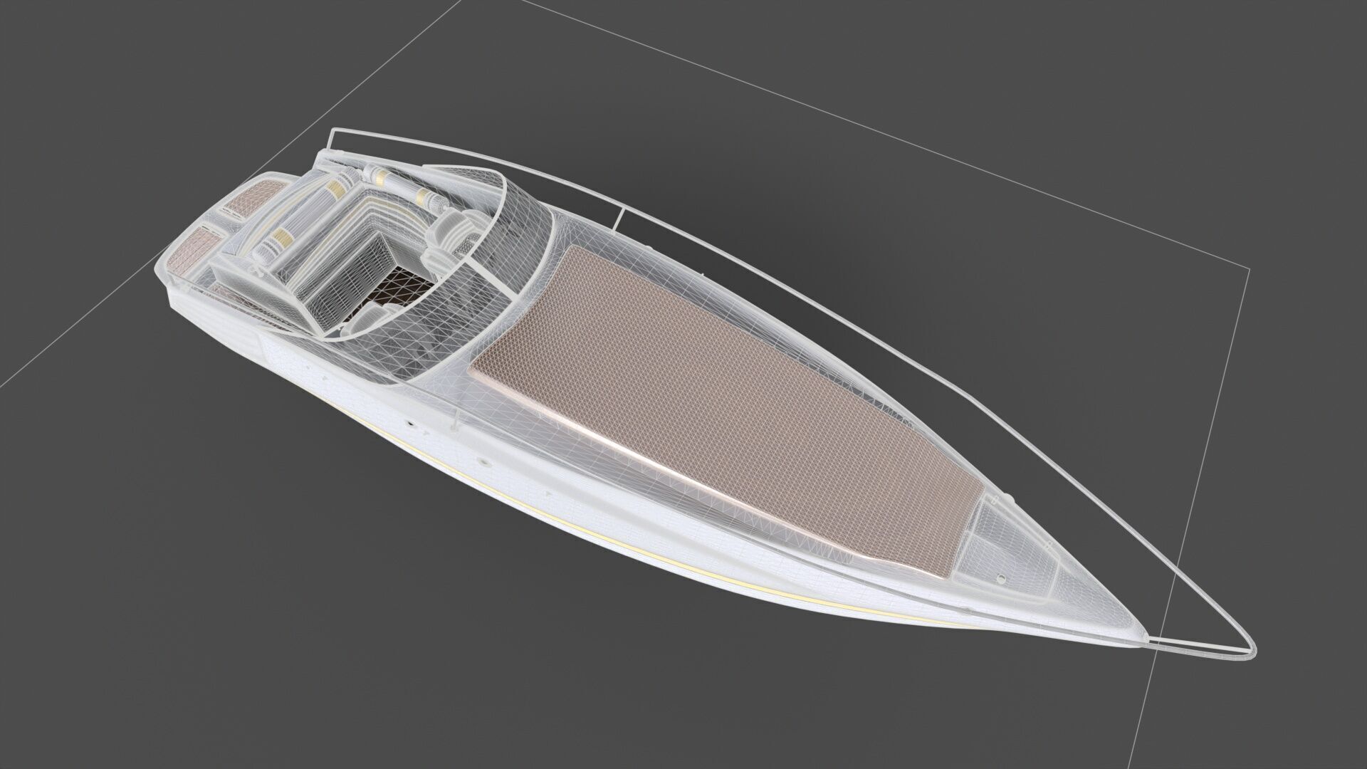 Modern Yacht 3D model_12
