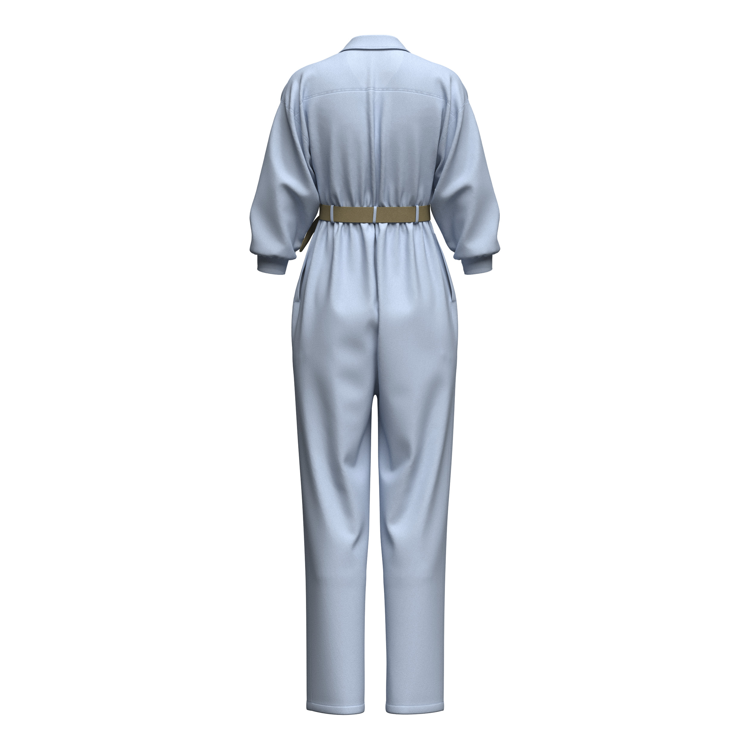 Female Shirt Dress 2 3D model_8