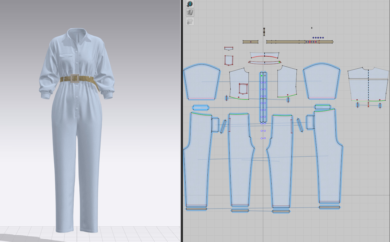 Female Shirt Dress 2 3D model_1