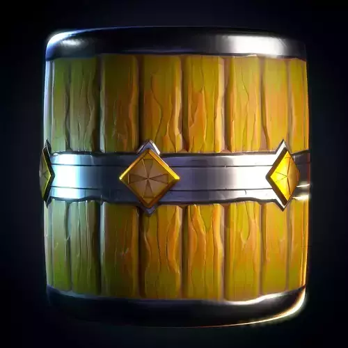 Wood Barrel Stylized - VOL 10 - SBsar - Maps