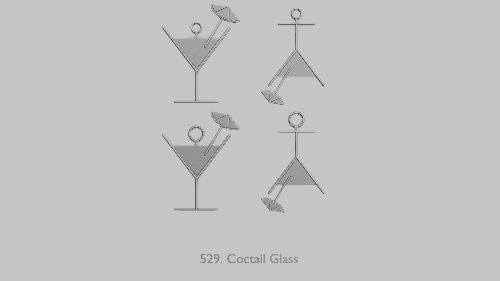 Food and Drinks Pendants Megapack 3D print model_74