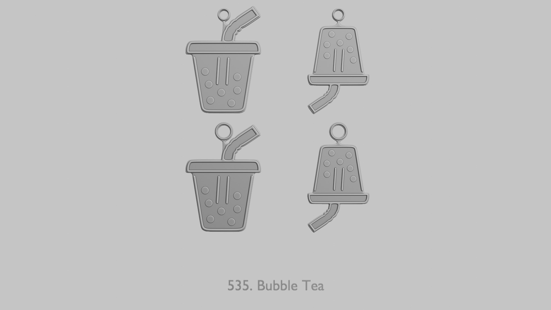 Food and Drinks Pendants Megapack 3D print model_83