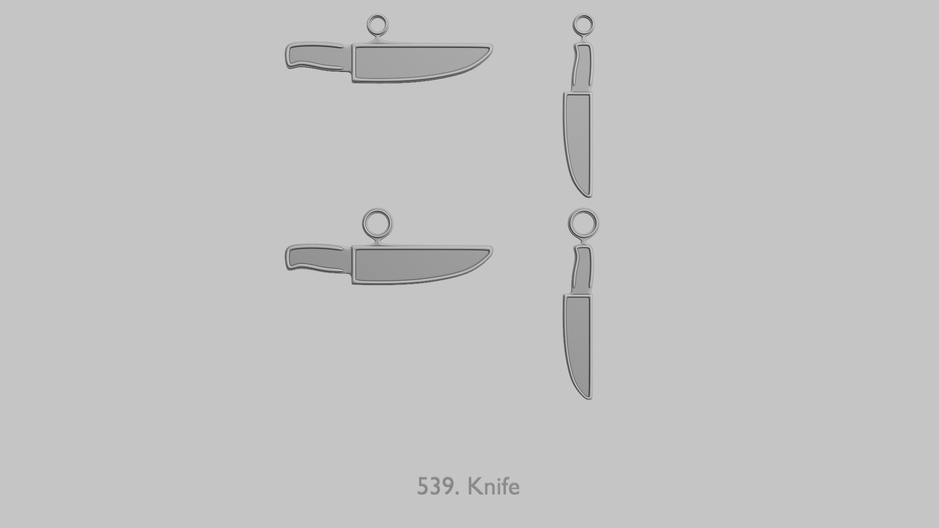 Food and Drinks Pendants Megapack 3D print model_87