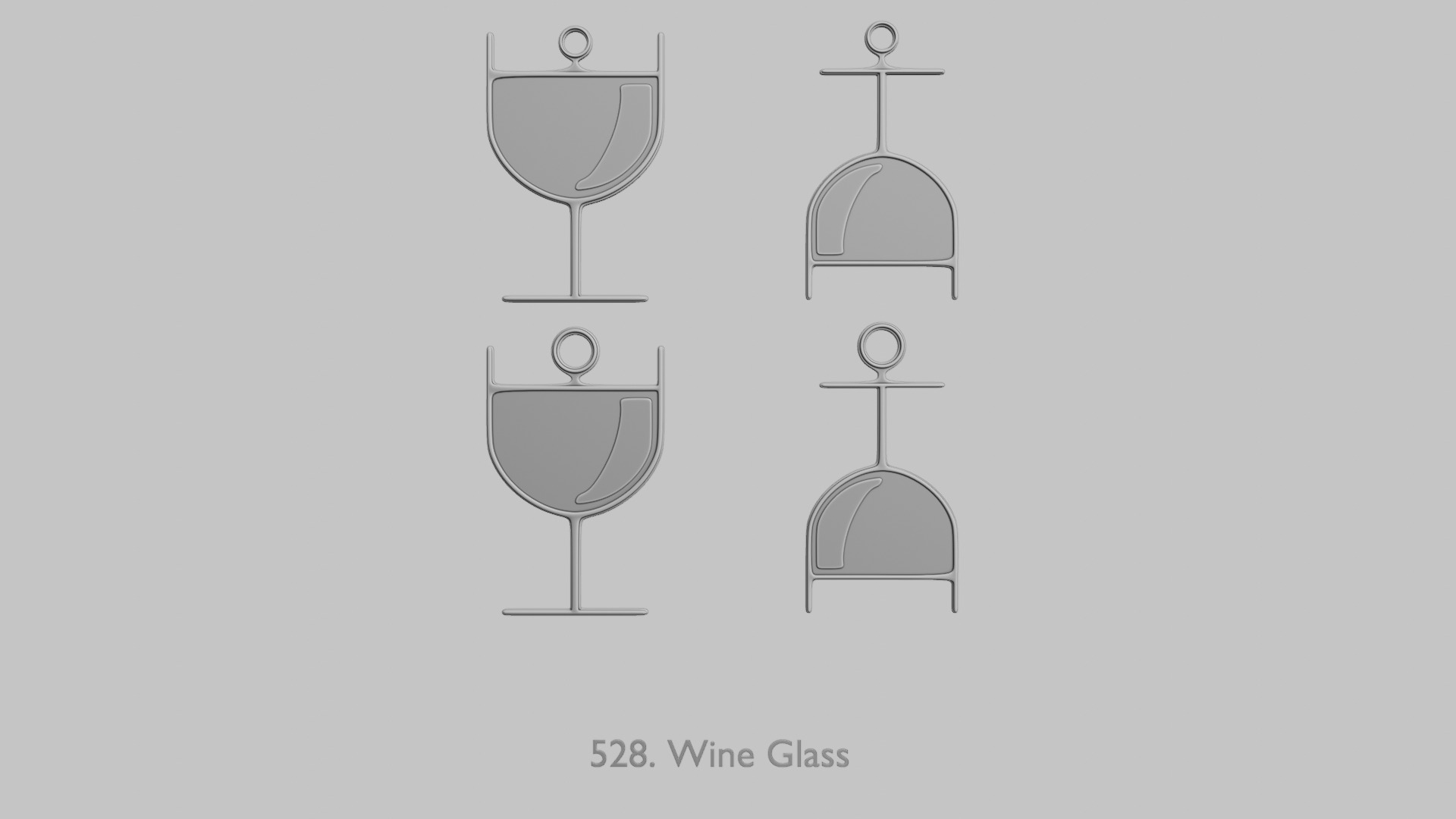 Food and Drinks Pendants Megapack 3D print model_71