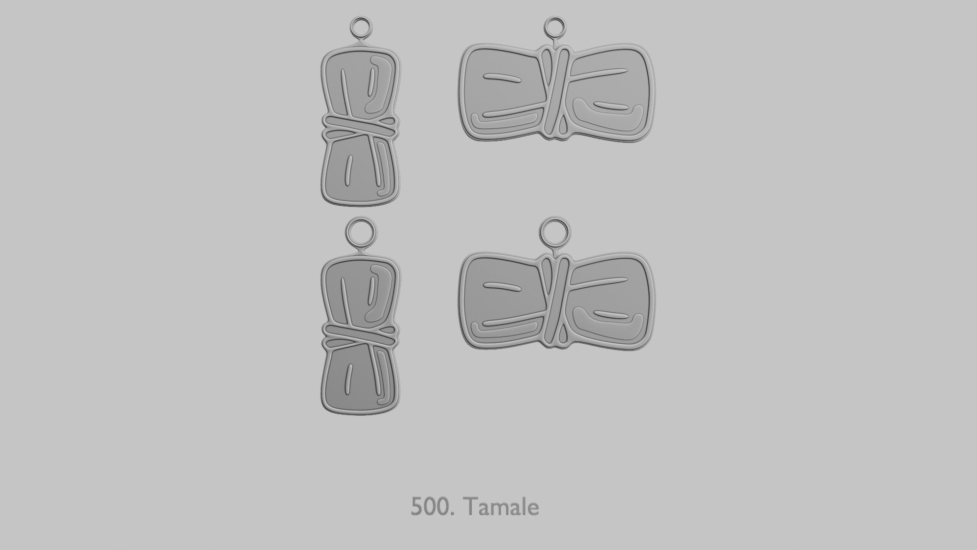 Food and Drinks Pendants Megapack 3D print model_50