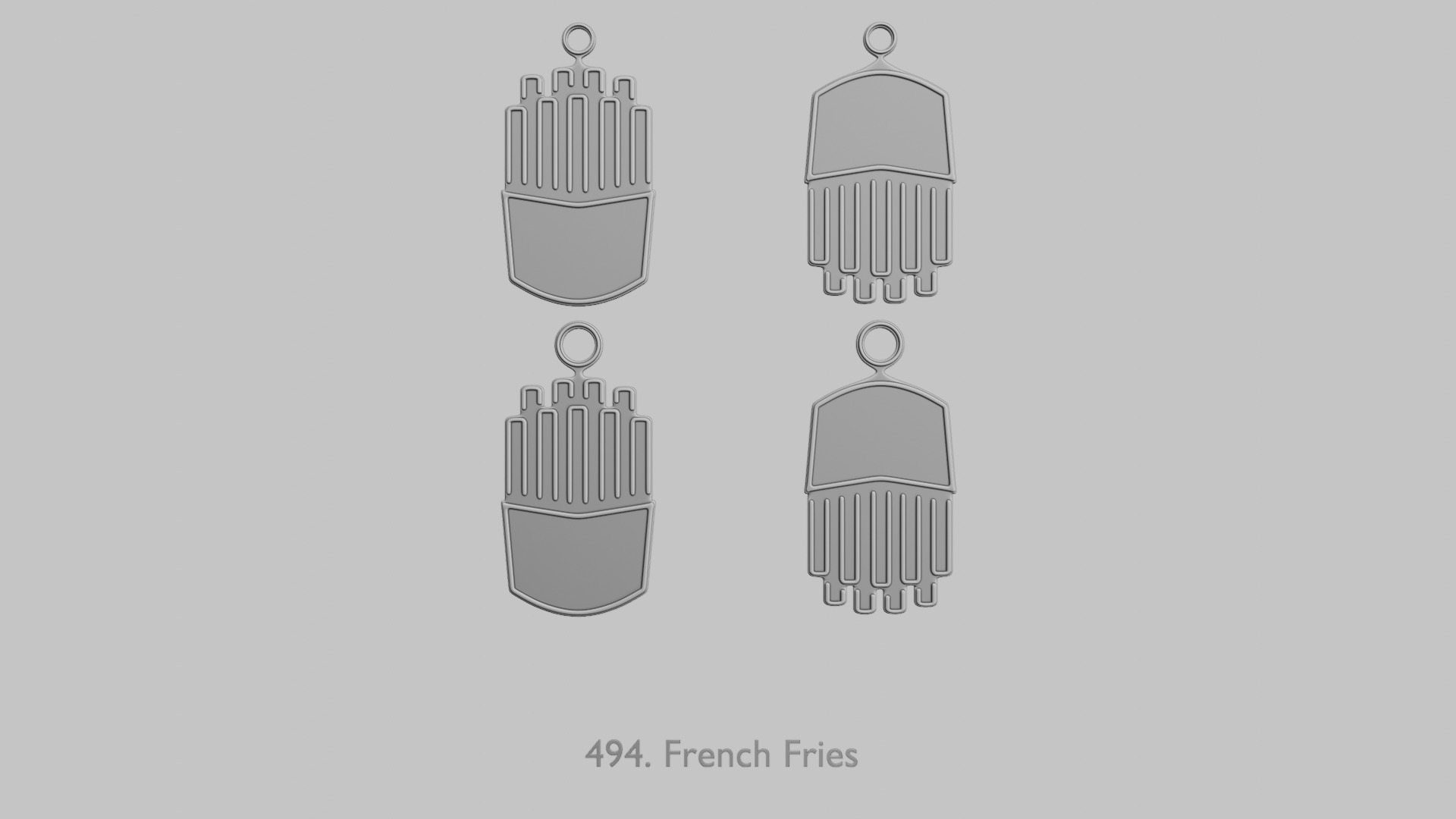 Food and Drinks Pendants Megapack 3D print model_45