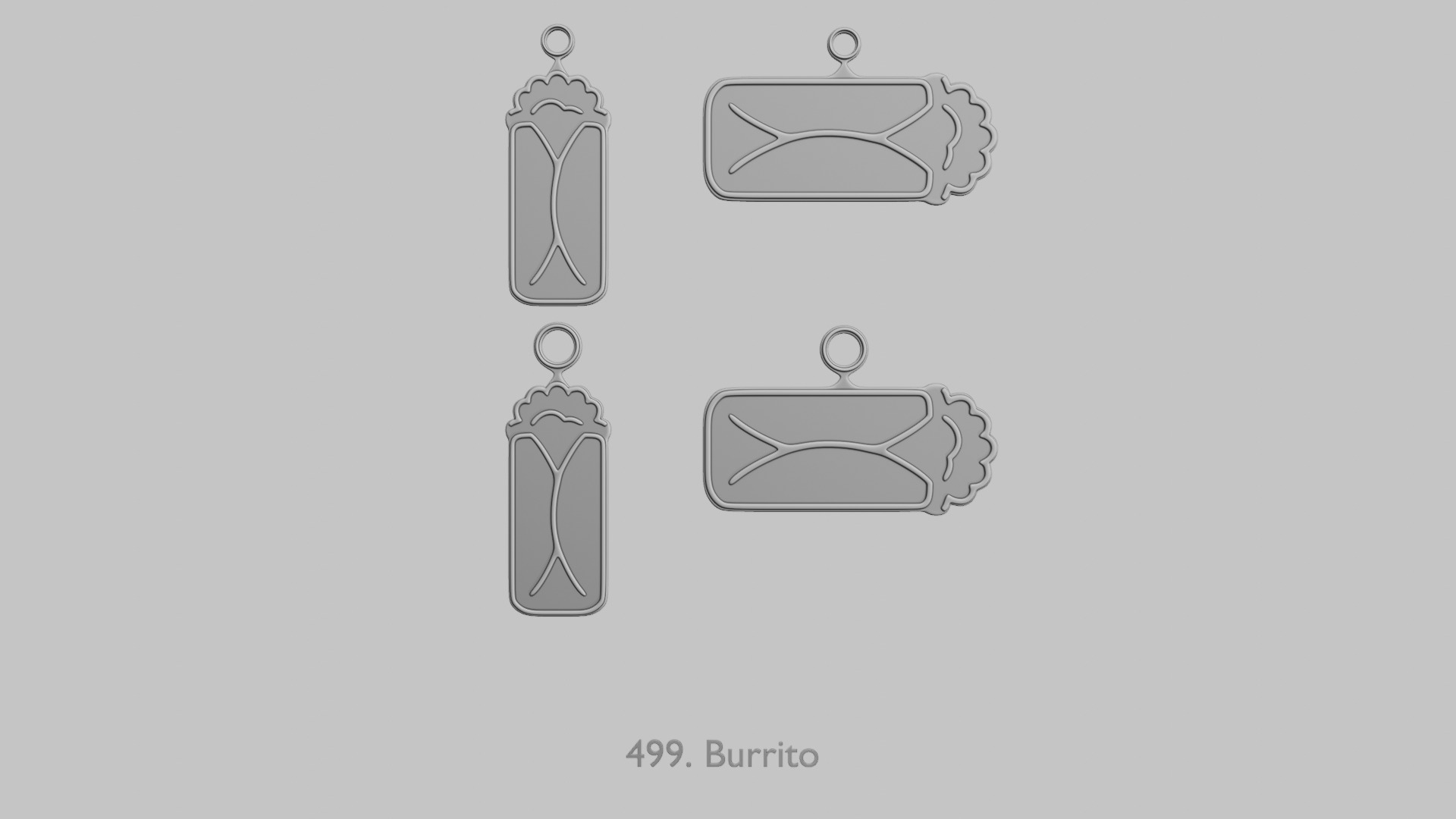 Food and Drinks Pendants Megapack 3D print model_48