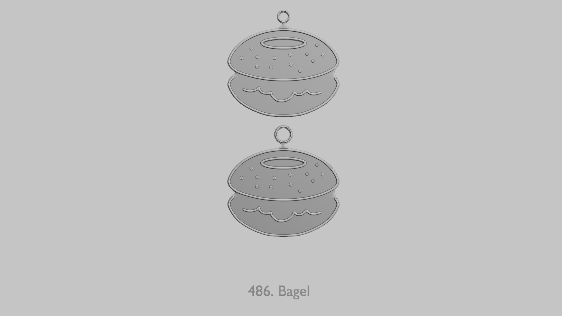 Food and Drinks Pendants Megapack 3D print model_40