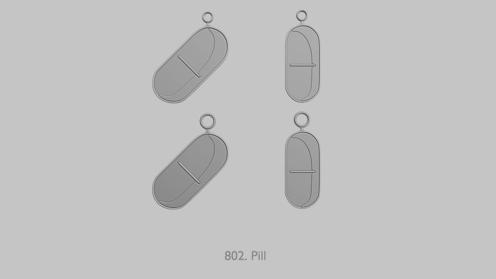 Food and Drinks Pendants Megapack 3D print model_88
