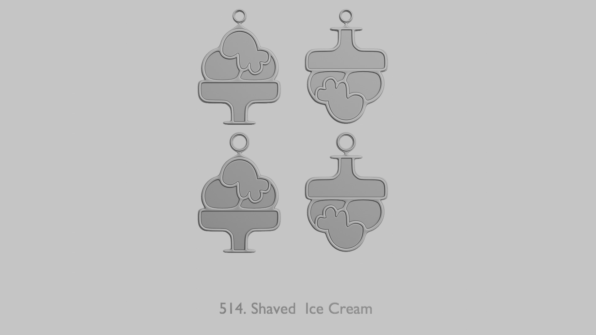 Food and Drinks Pendants Megapack 3D print model_56