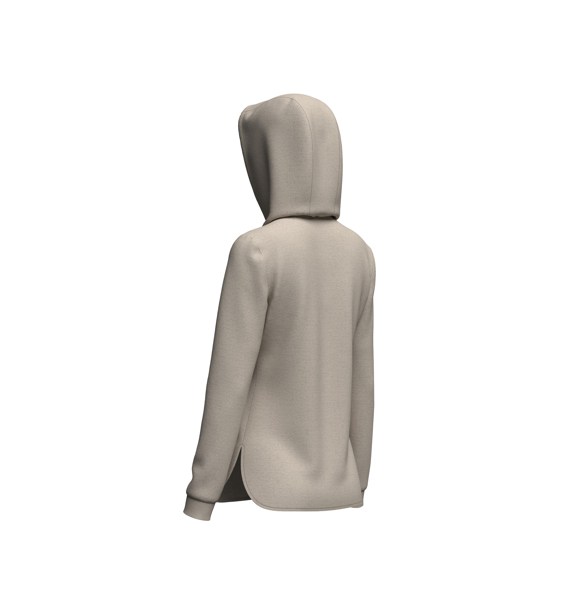 Female Athletic Hoodie 3D model_9