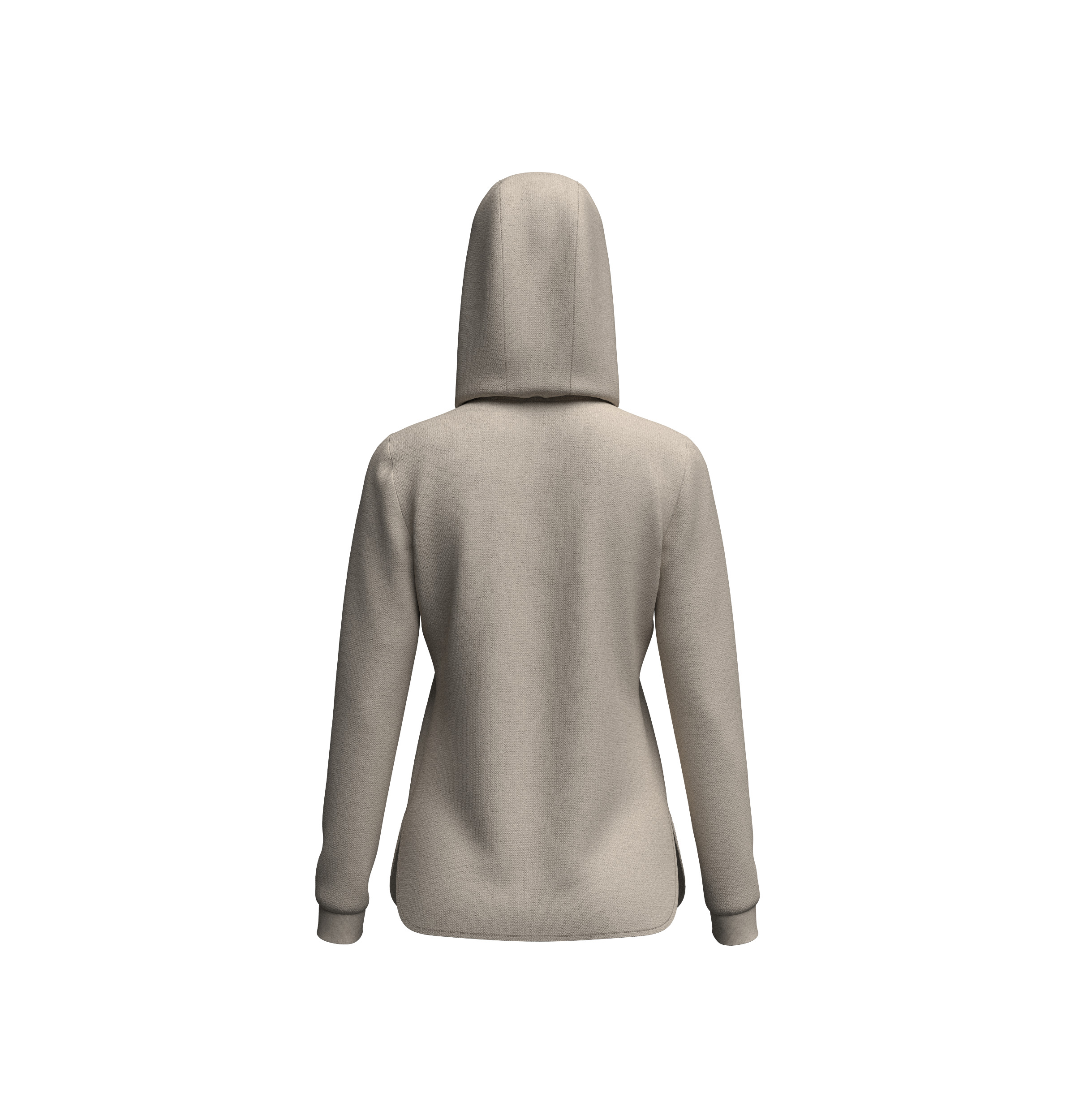 Female Athletic Hoodie 3D model_8