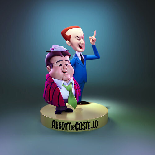 Abbott And Costello 3D print model