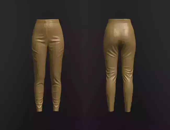 Female Leather Pant 