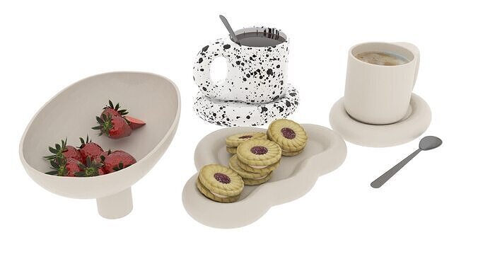 Chubby Set for Tea Drinking 3D model