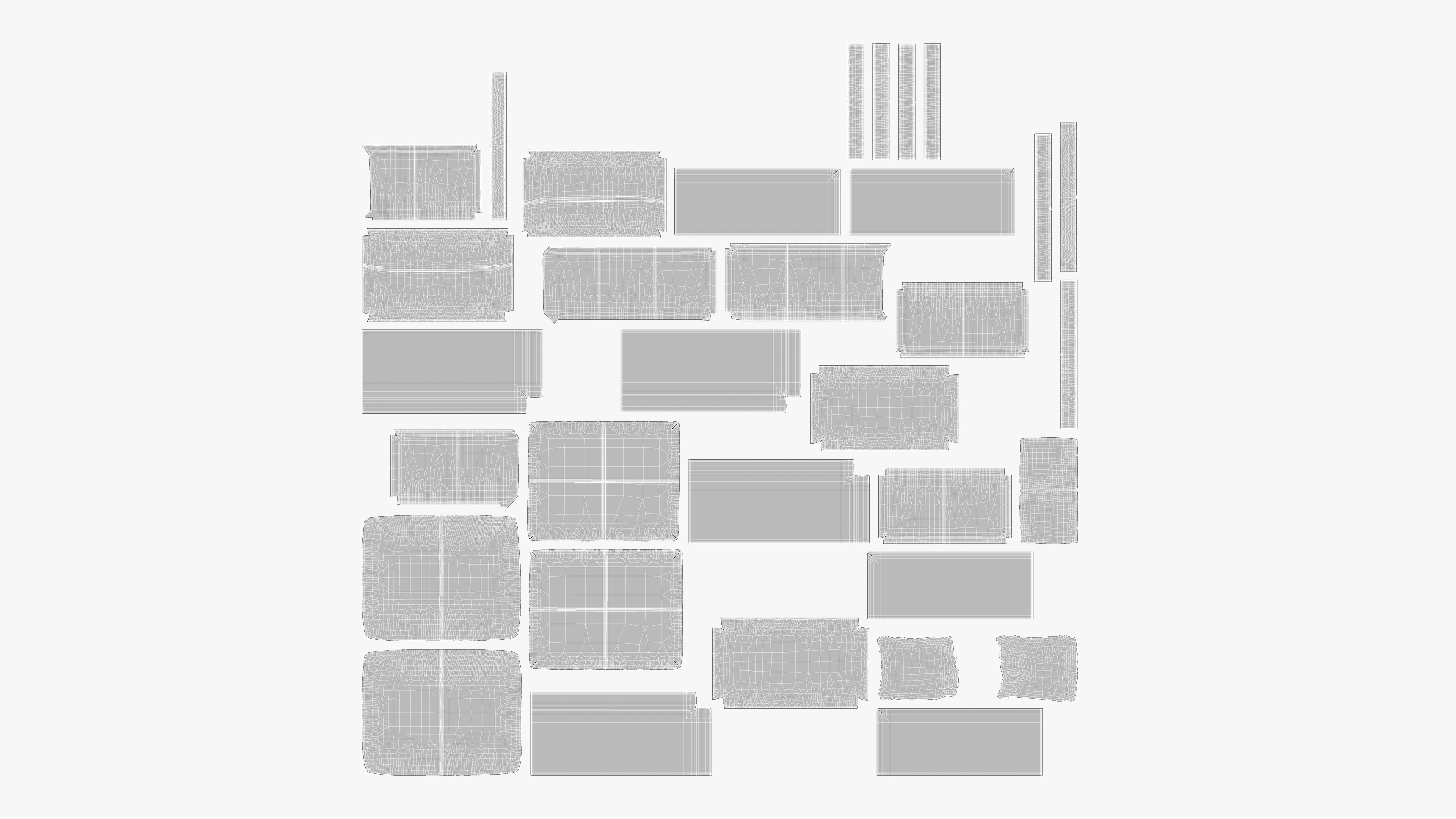 Sofa Constructor Lounge set3 3D model_10