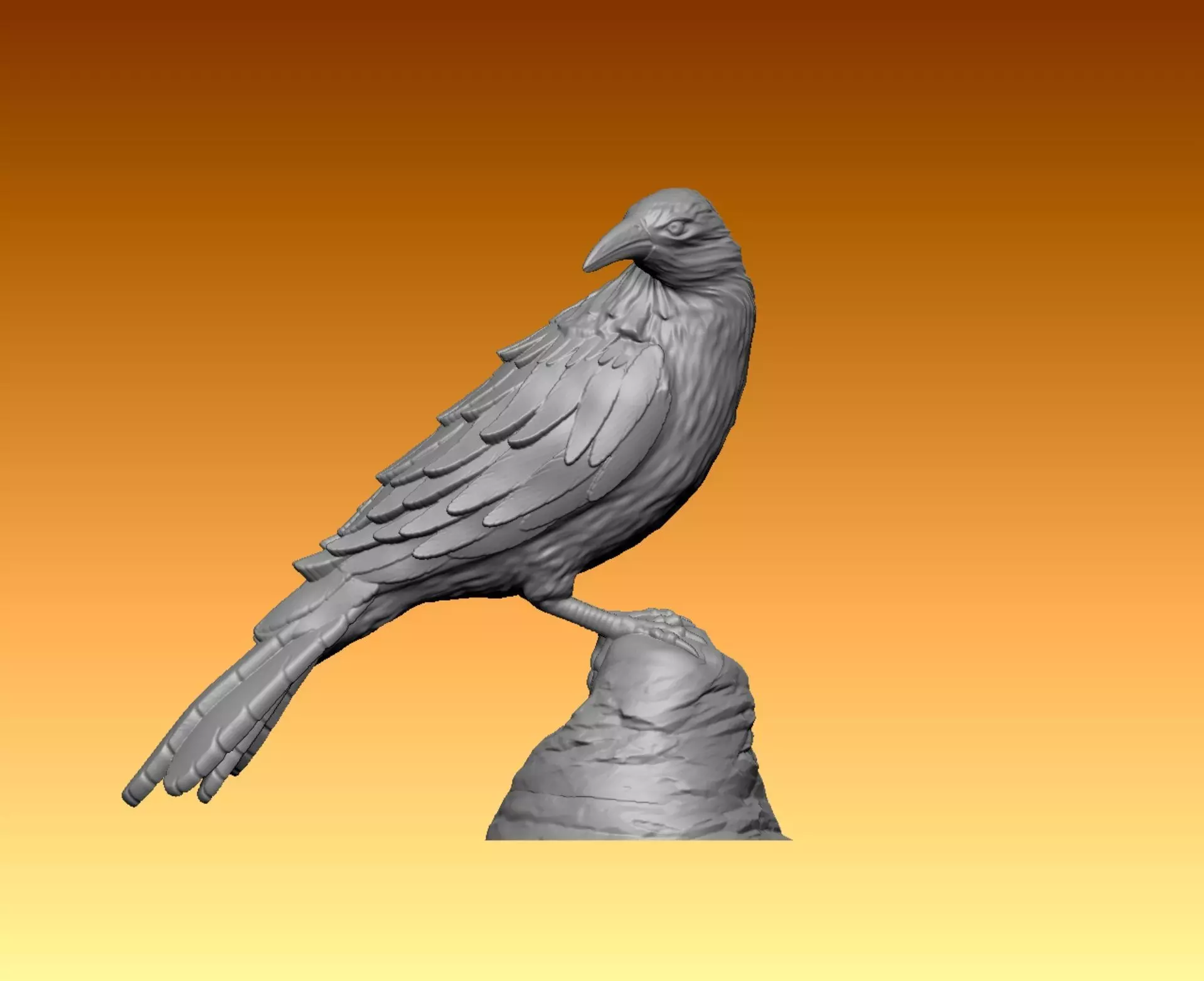 Crow Raven 3D print model