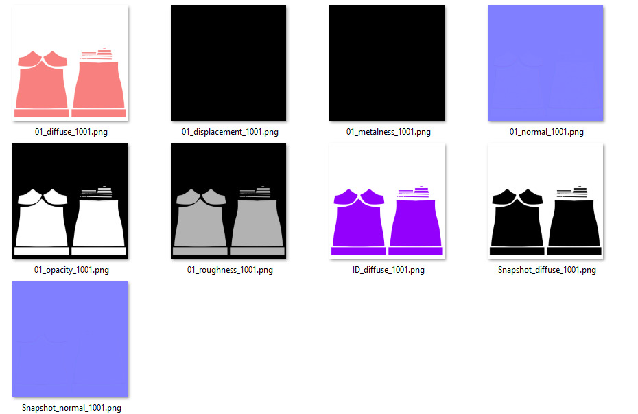 Female Ruffle Cami Dress 3D model_2