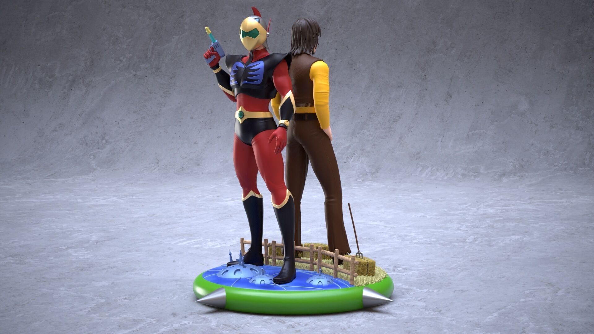 Duke Fleed and Actarus 3D print model_10