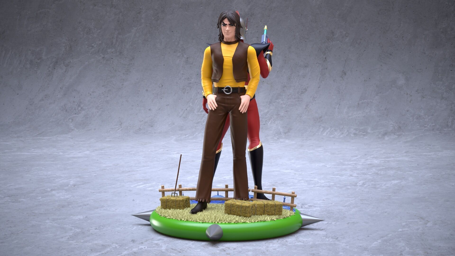 Duke Fleed and Actarus 3D print model_6