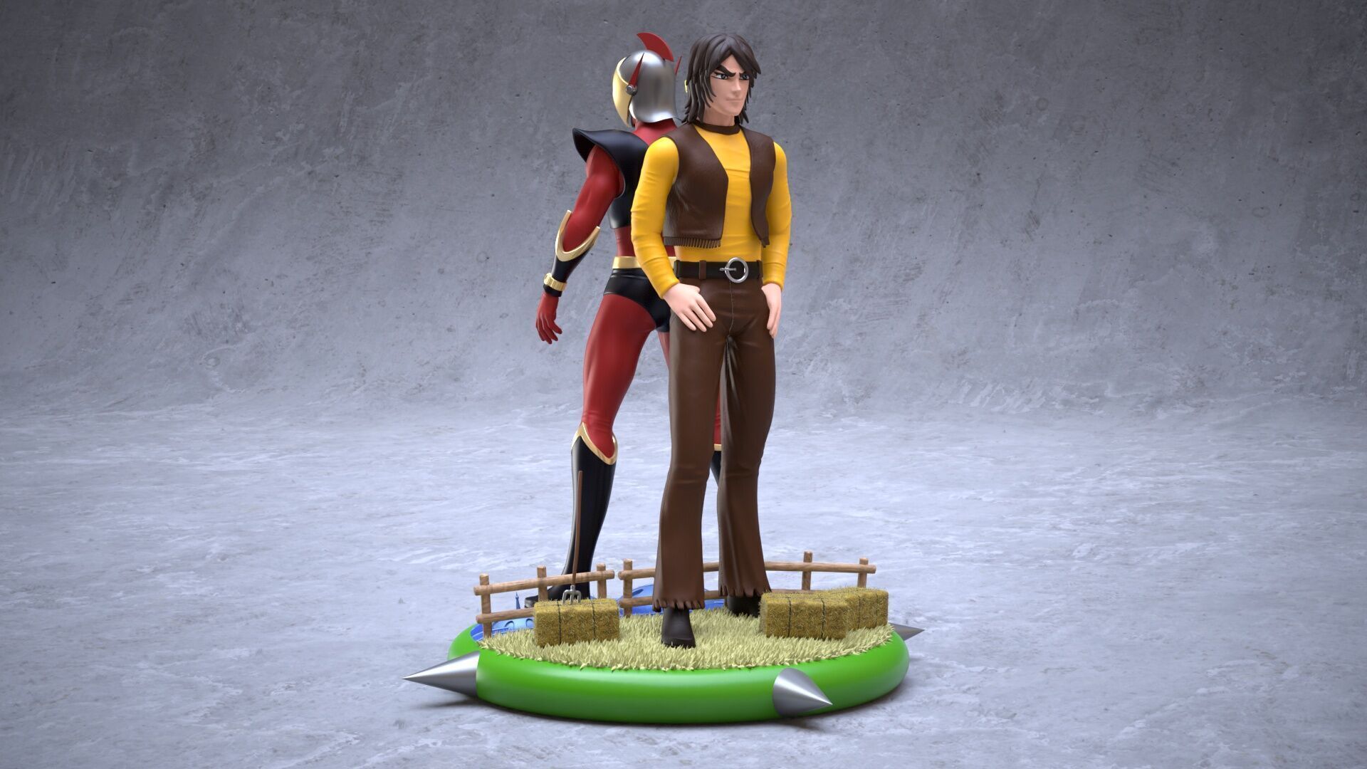 Duke Fleed and Actarus 3D print model_7