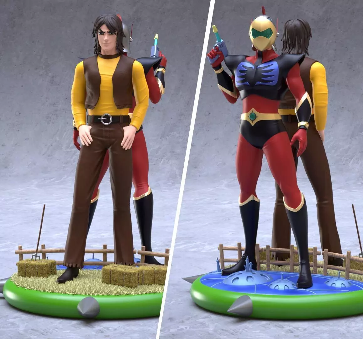 Duke Fleed and Actarus 3D print model_0