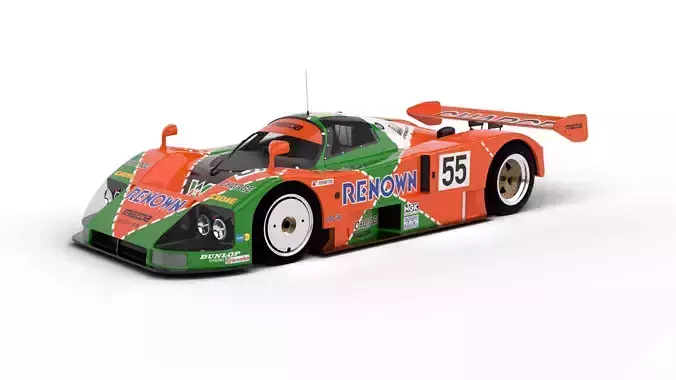 Mazda 787B 55 24h LeMans Racing 1991 3d model