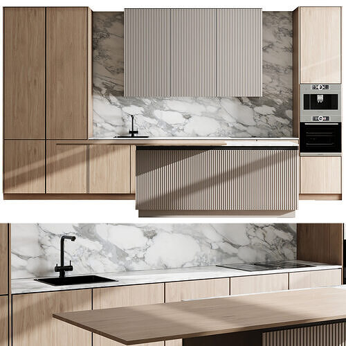 Kitchen Appliance Bosch Kitchen 135 Low-poly 3D model