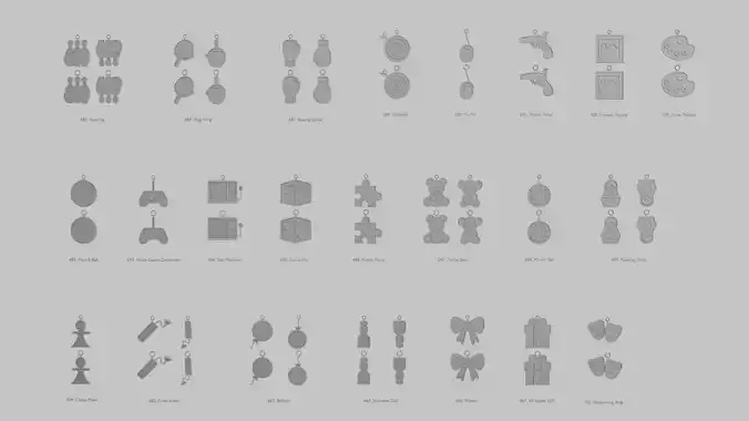Game Accessories Pendant Collection 3D print model