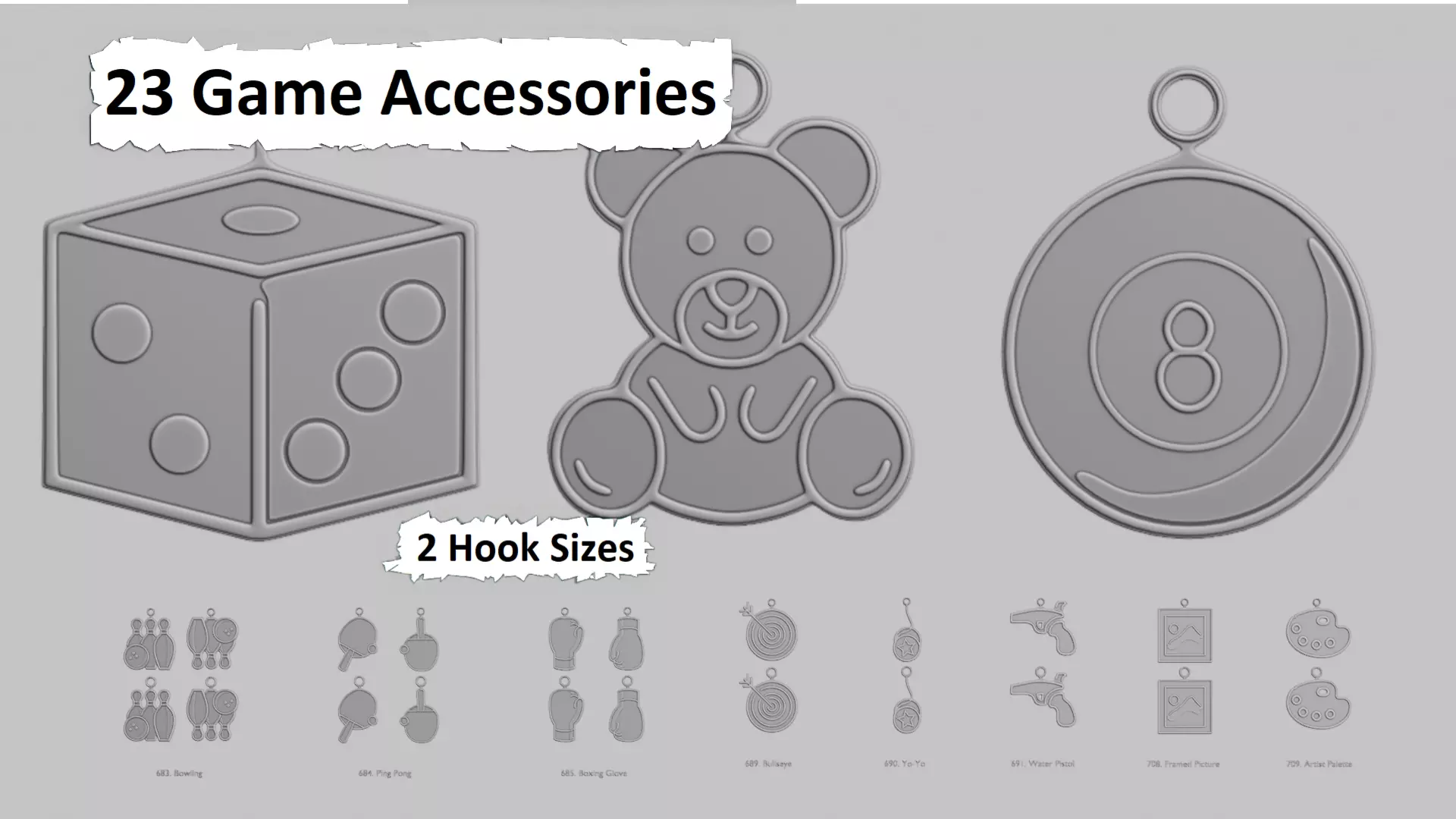 Game Accessories Pendant Collection 3D print model