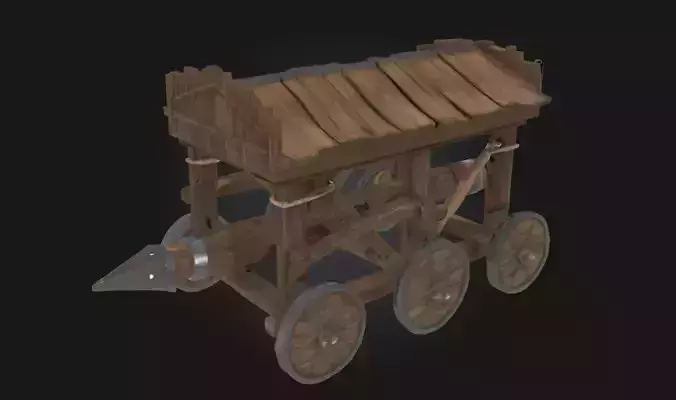 Battering Ram Cart  Siege Engine of Medieval Might