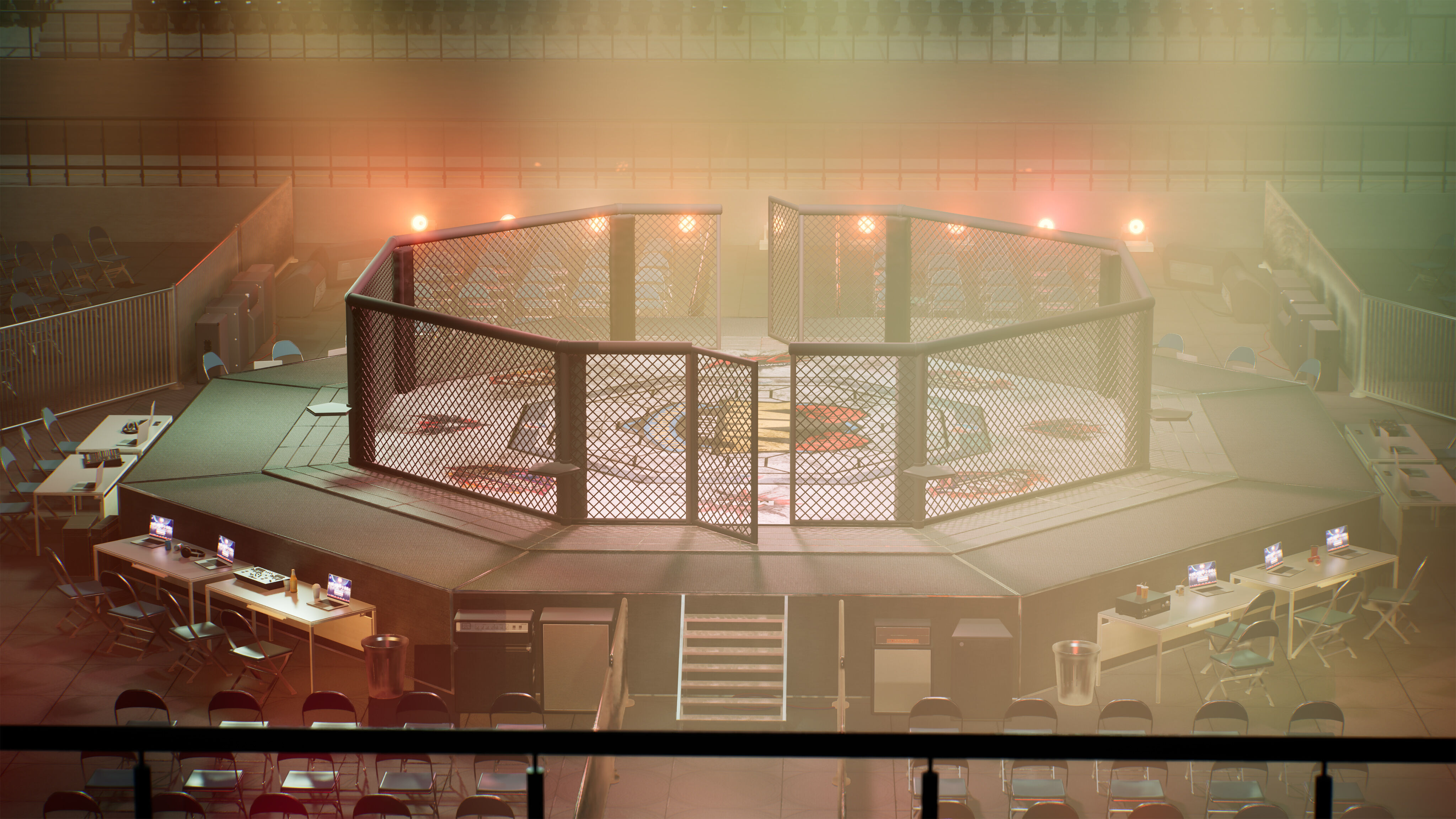 MMA Fight Arena Stadium Interior 3D model_30