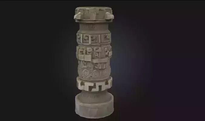 Ancient Stone Pillar  Timeless Monument of Forgotten Empires