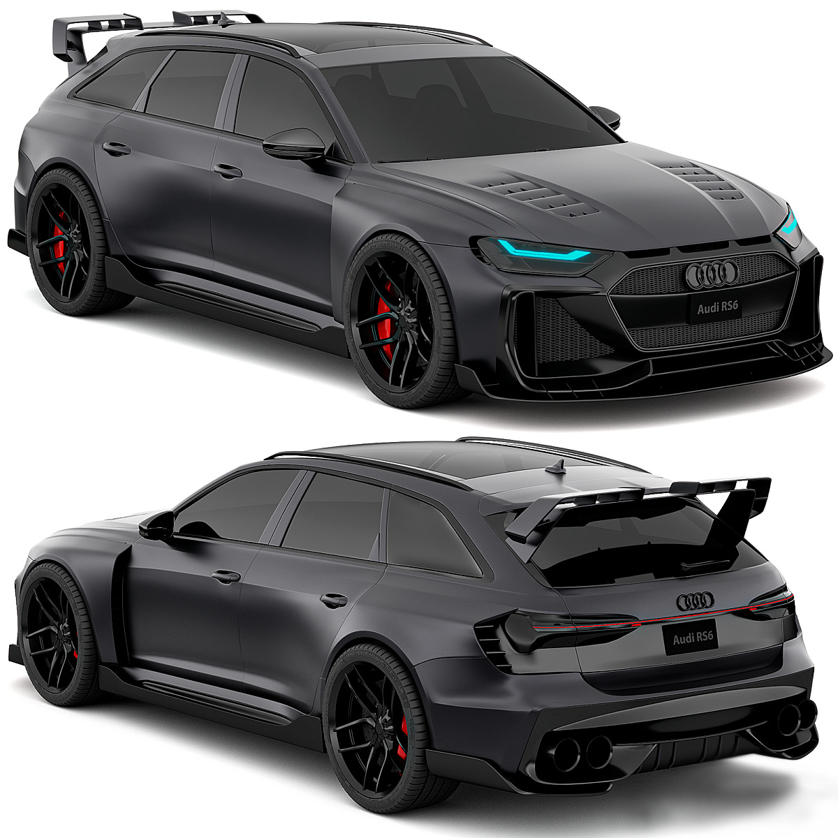 Audi RS6 Starwars Hycade 3D model_1