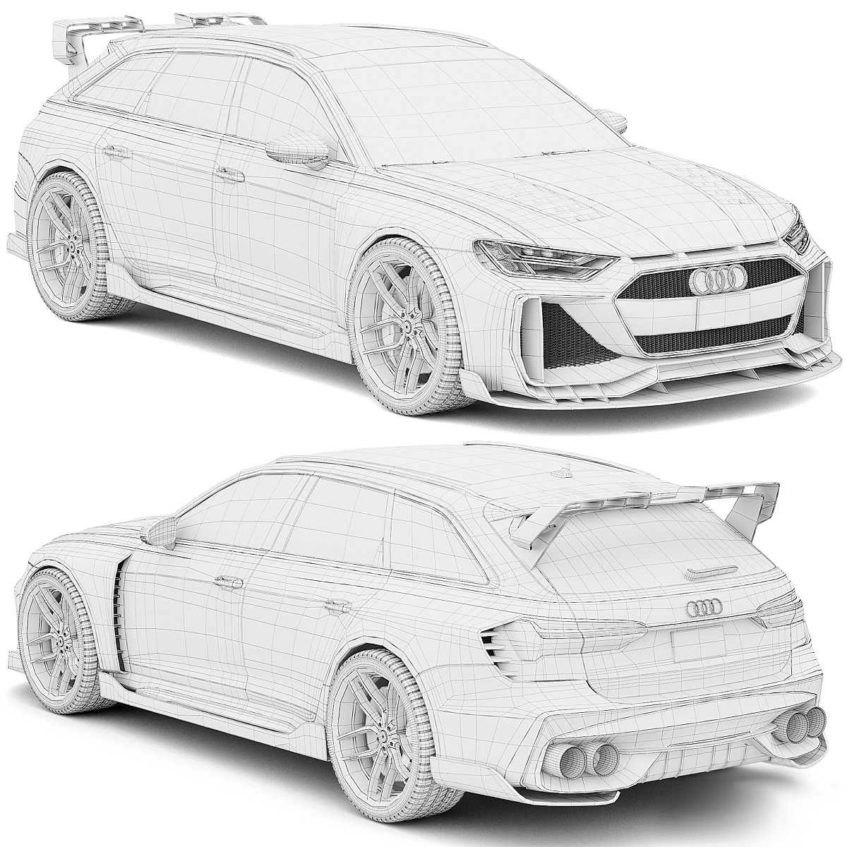 Audi RS6 Starwars Hycade 3D model_3